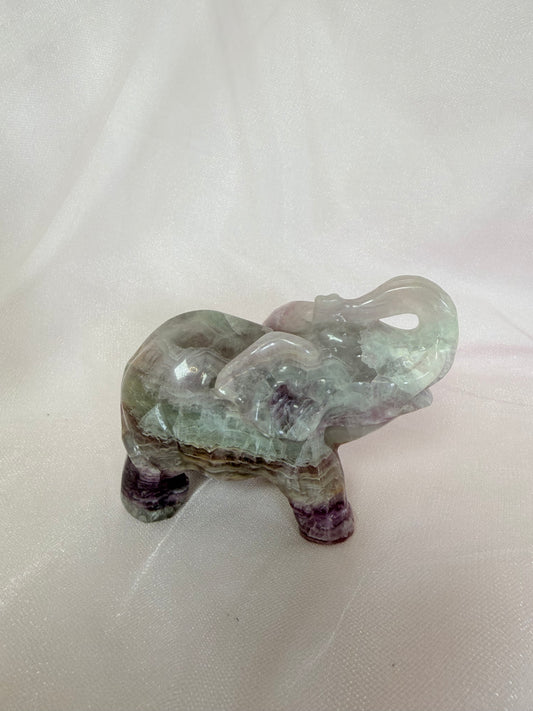 Craved Rainbow Flourite Elephant