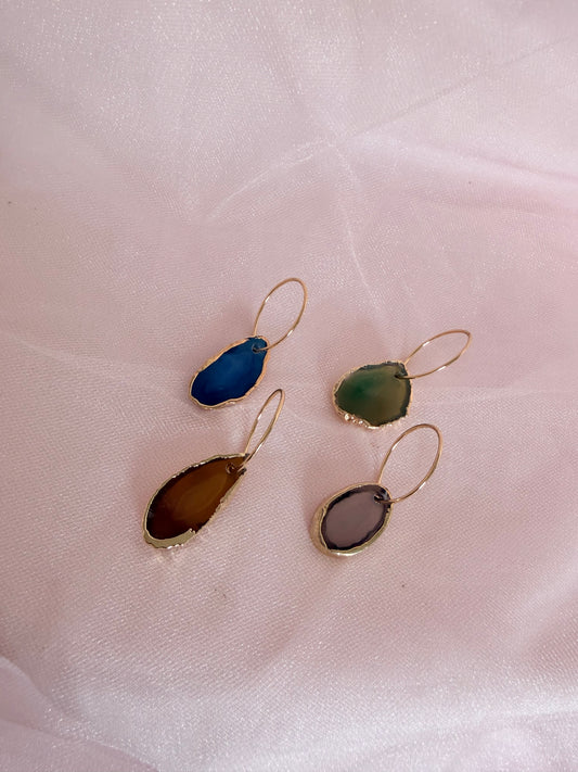 Agate Wine Glass Charms