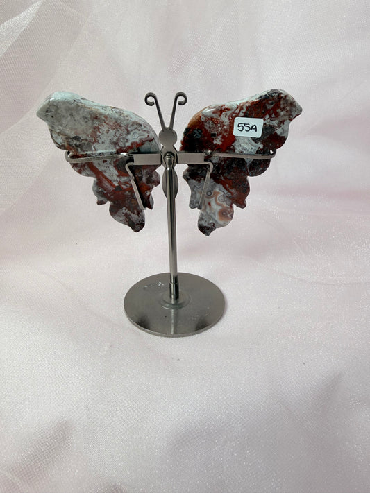Mexican Agate Butterfly on Stand