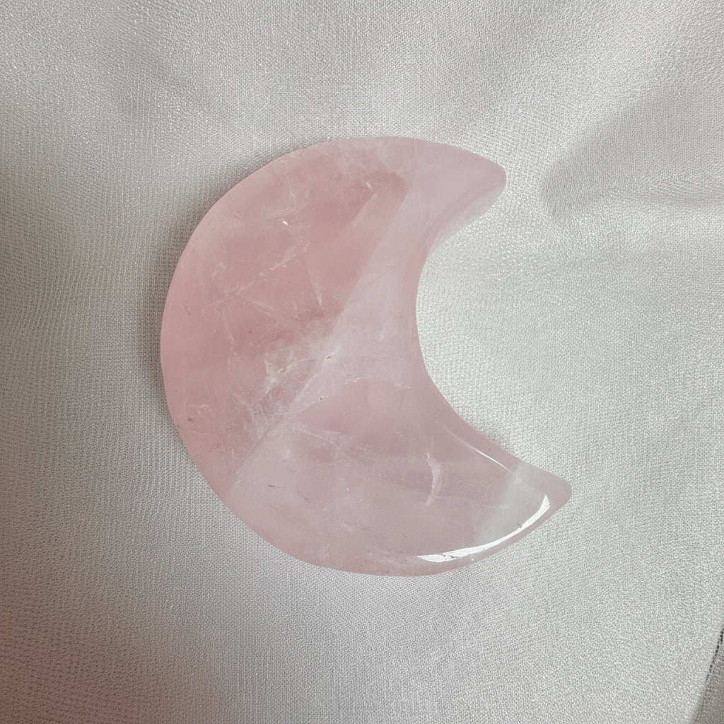 Rose Quartz Moon Trinket Dish