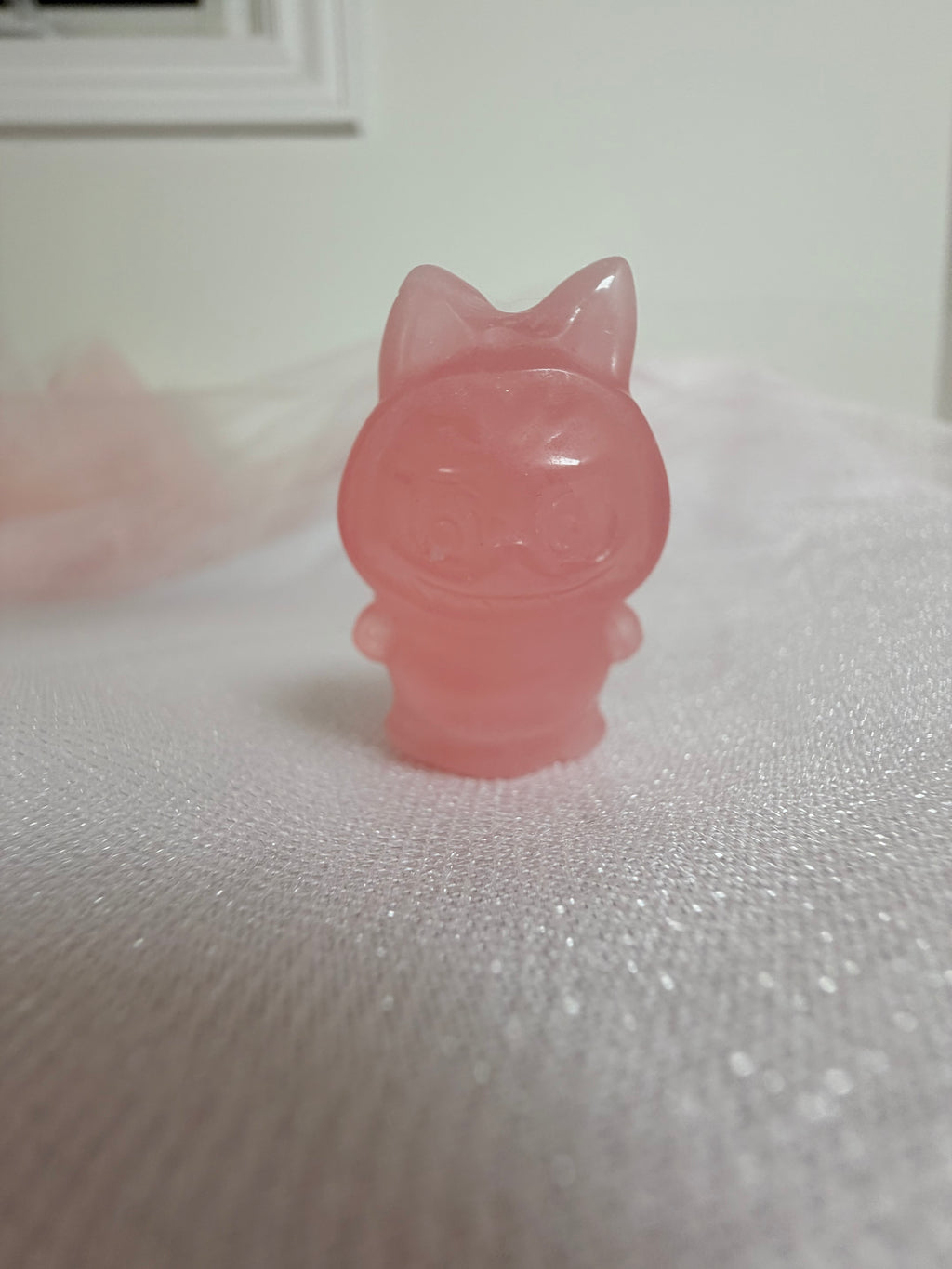 Rose Quartz Labubu Carving