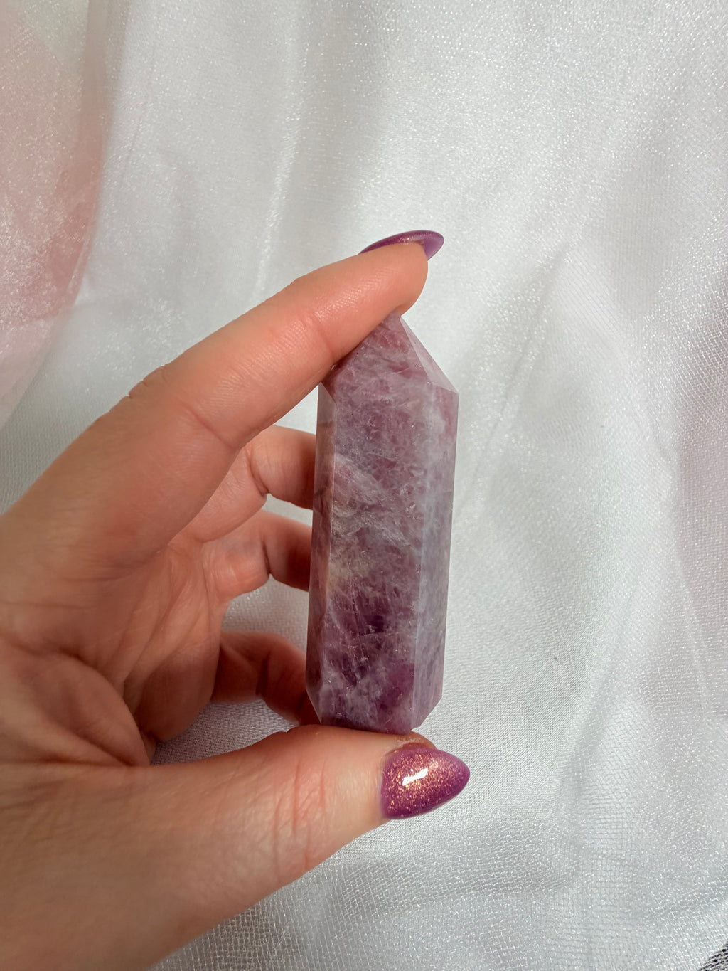 Lavender Rose Quartz Tower