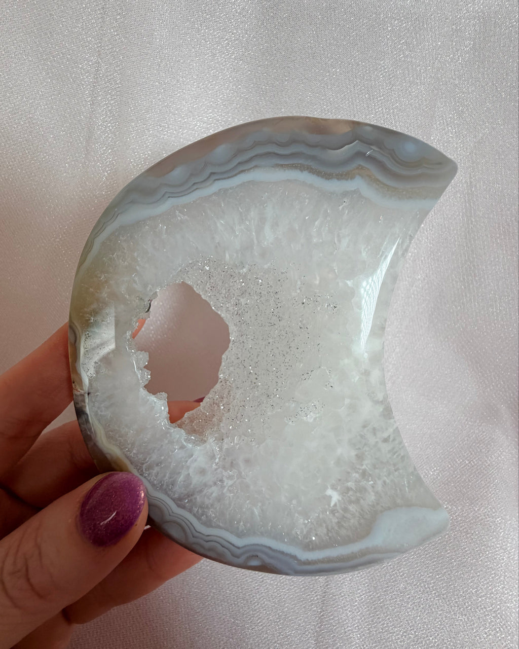 Agate Druzy Moon