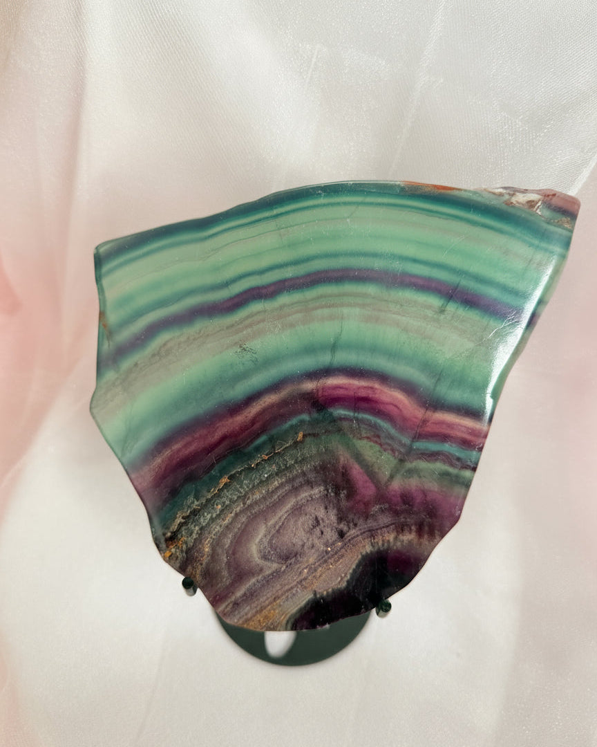 Rainbow Fluorite Slab with Stand