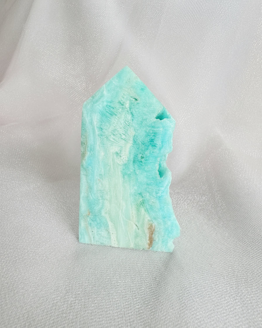 Caribbean Calcite Raw Edge Tower