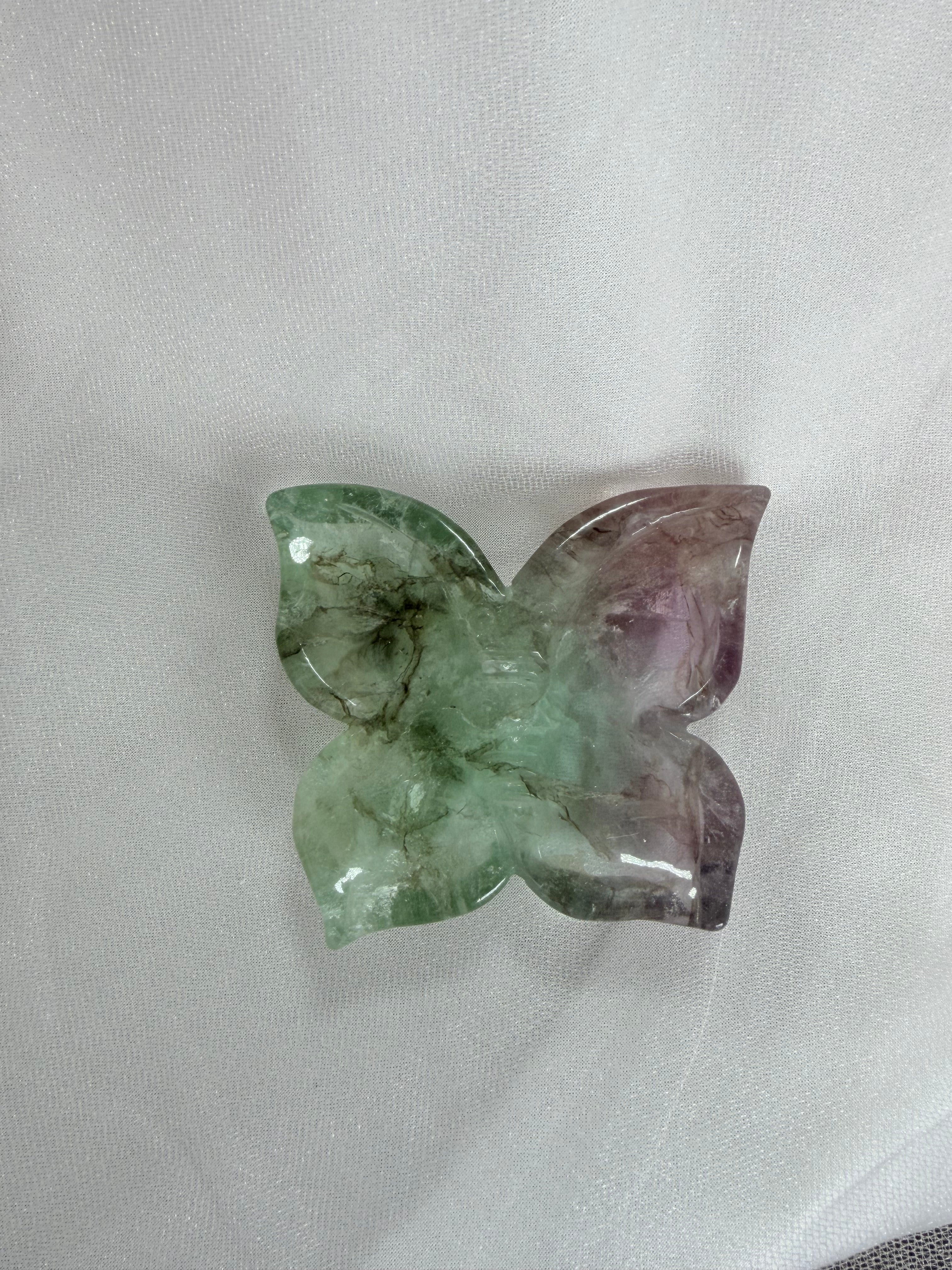 Flourite Butterfly Trinket Dish