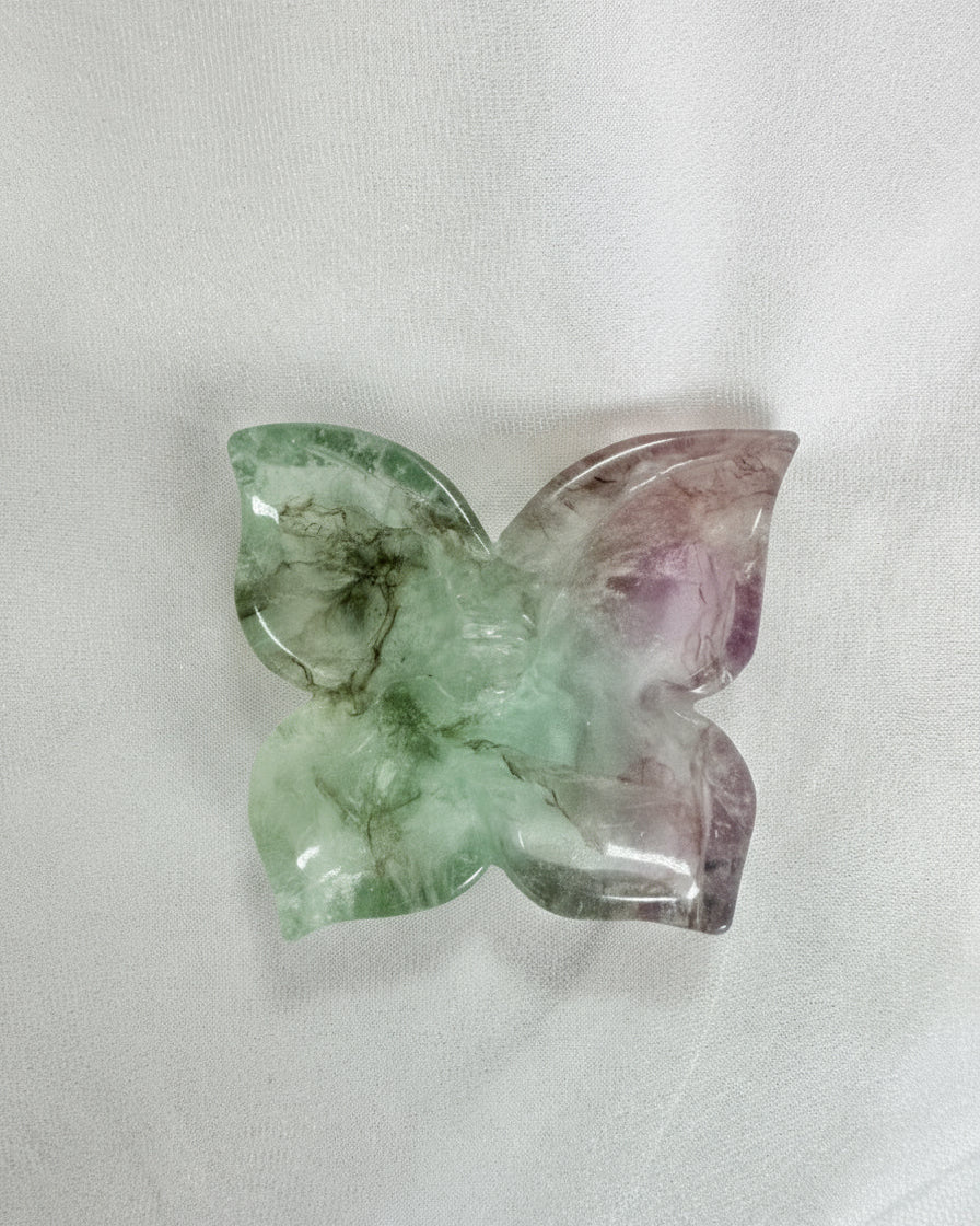 Flourite Butterfly Trinket Dish