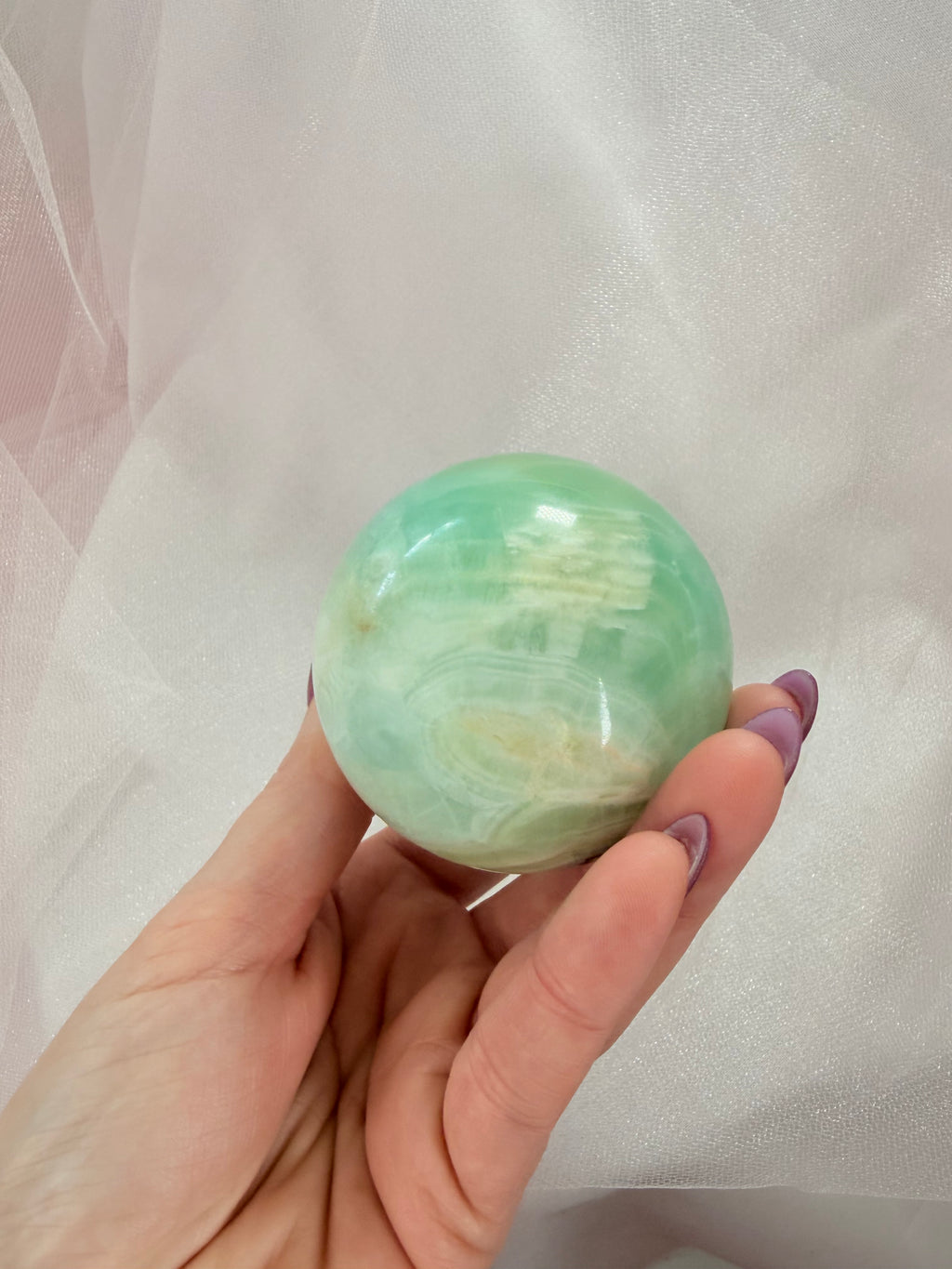 Pistachio Calcite Sphere