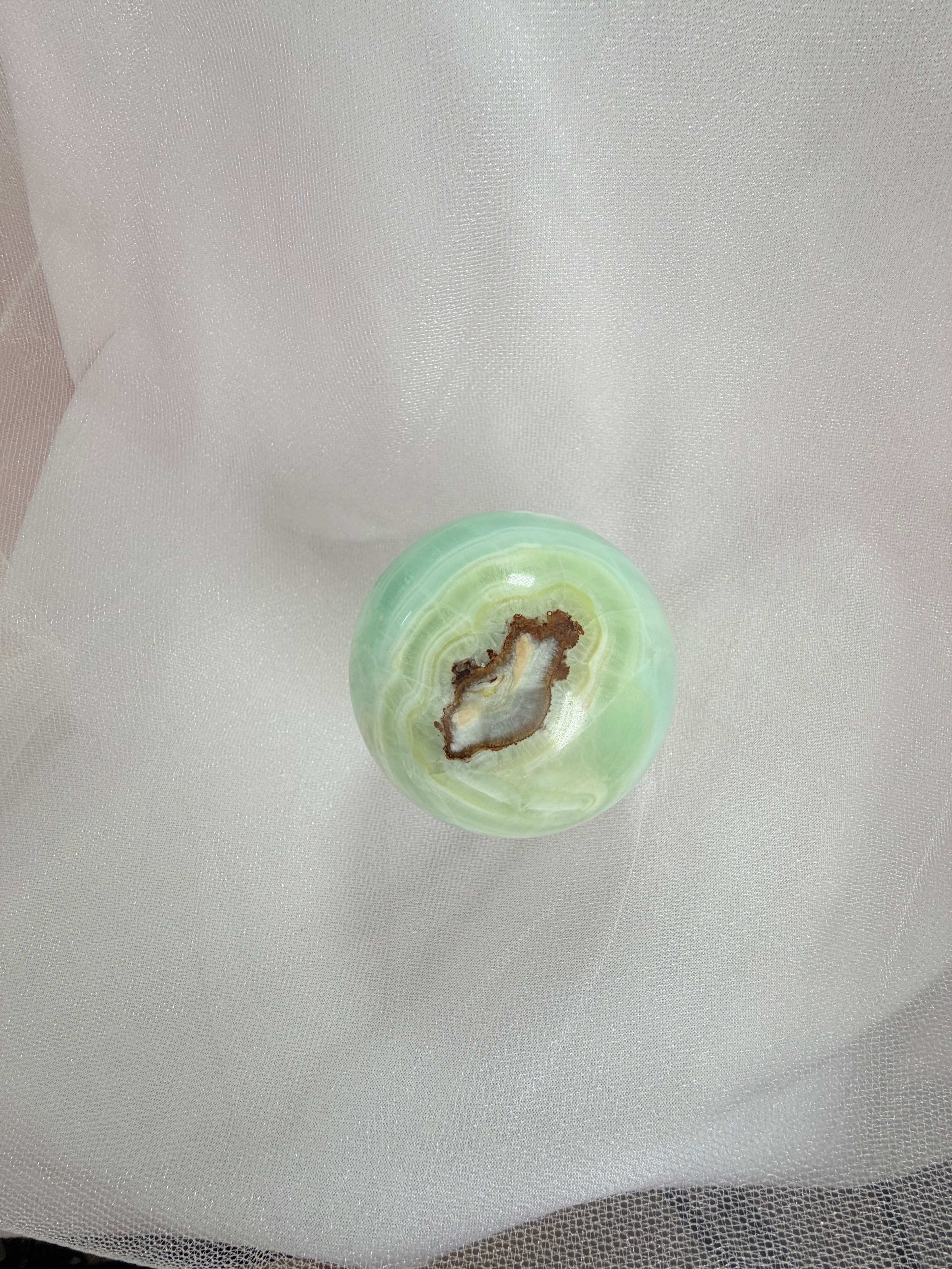 Pistachio Calcite Sphere