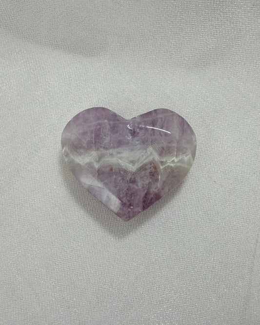 Pink Amethyst Heart Palm 15B