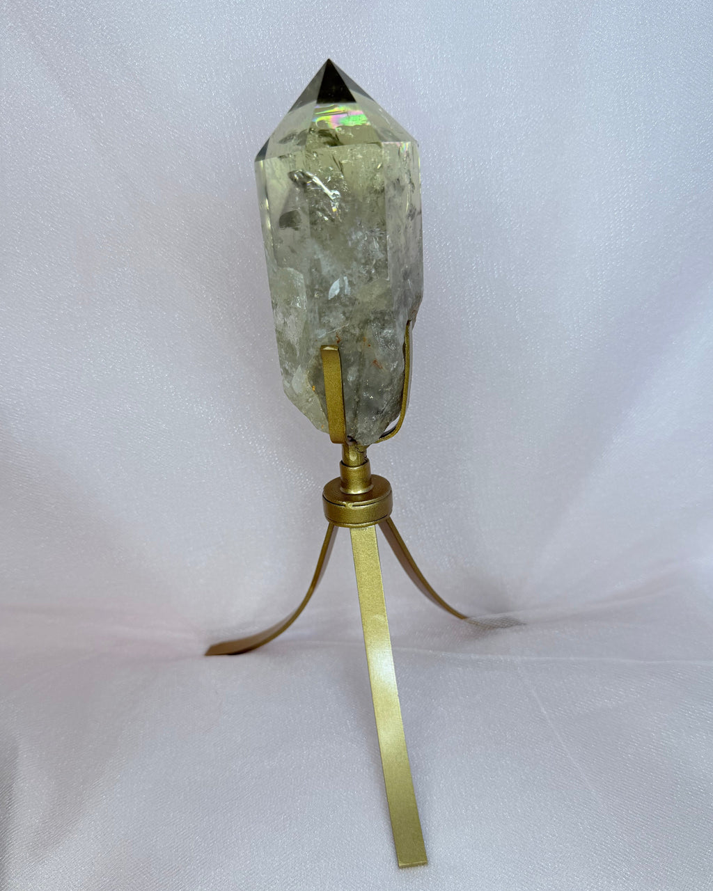 Citrine Point on Spinning Stand