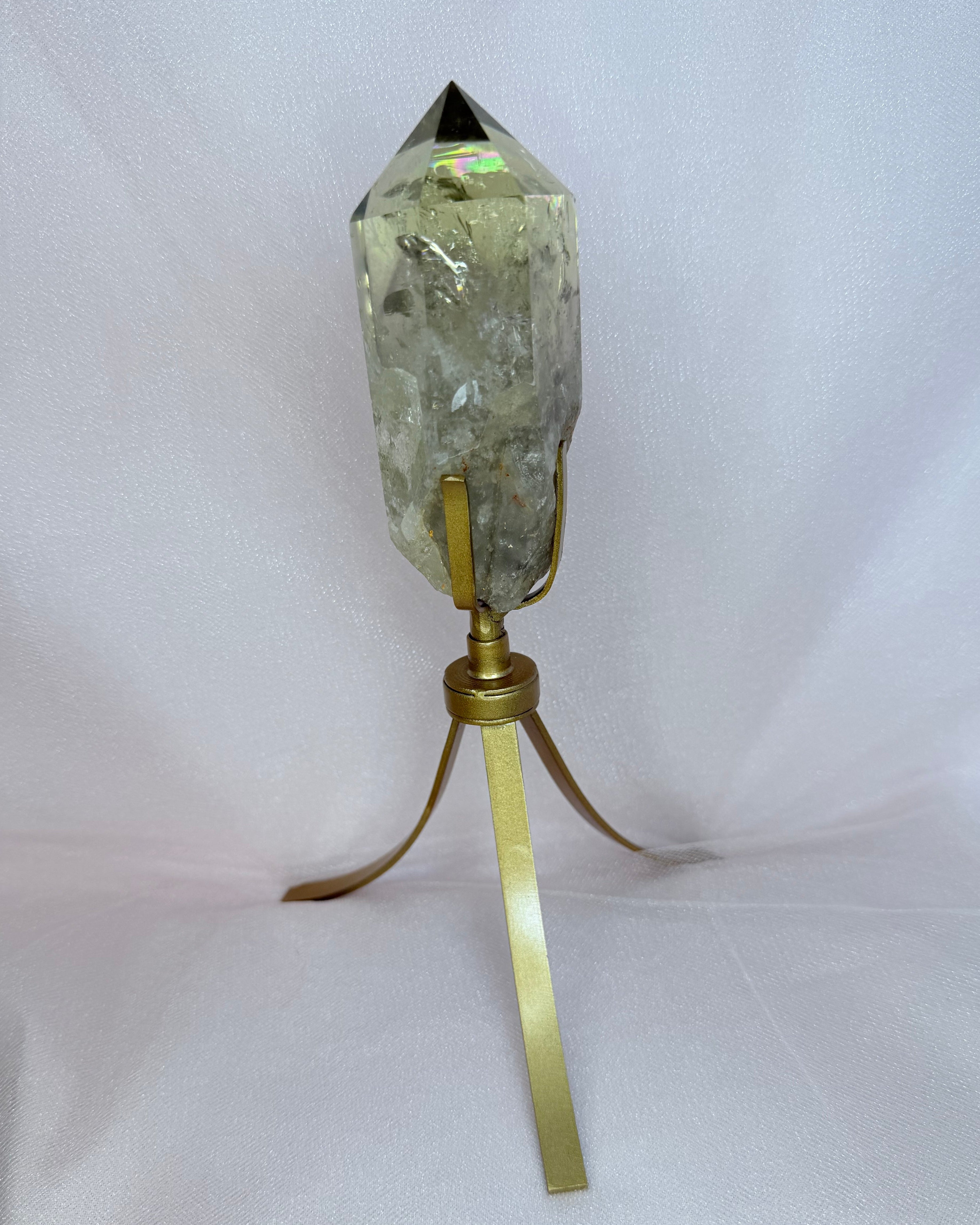 Citrine Point on Spinning Stand