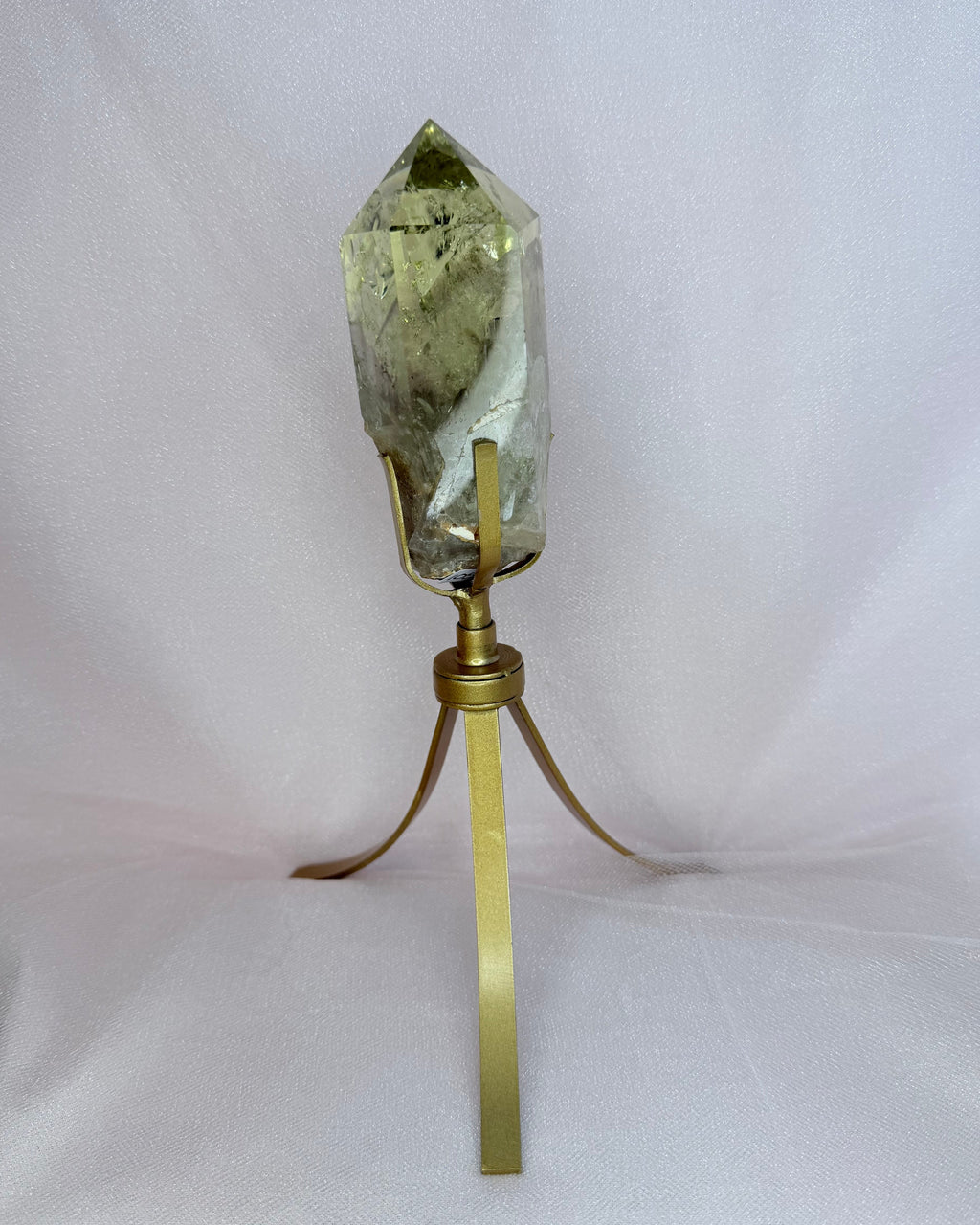 Citrine Point on Spinning Stand