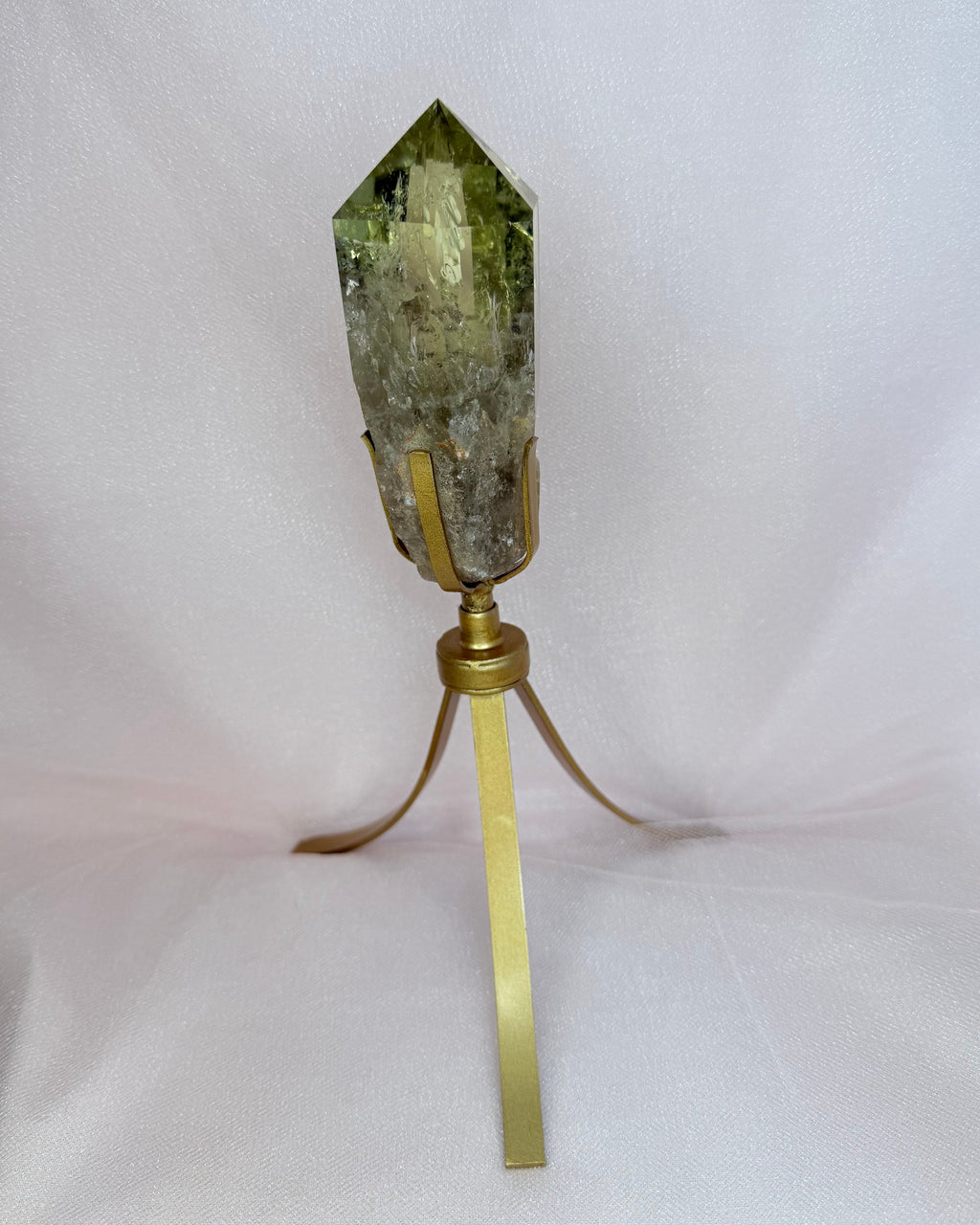 Citrine Point on Spinning Stand
