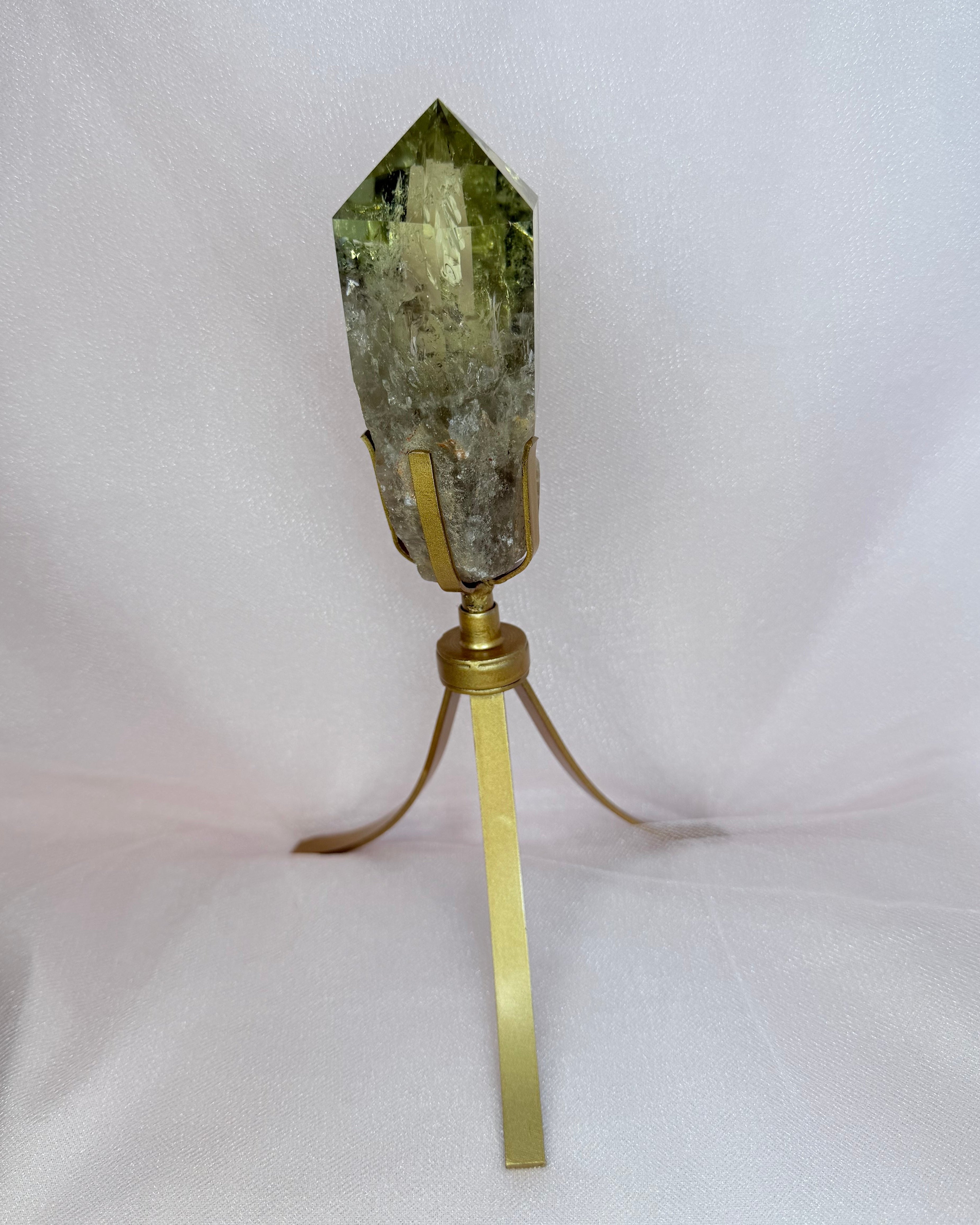 Citrine Point on Spinning Stand