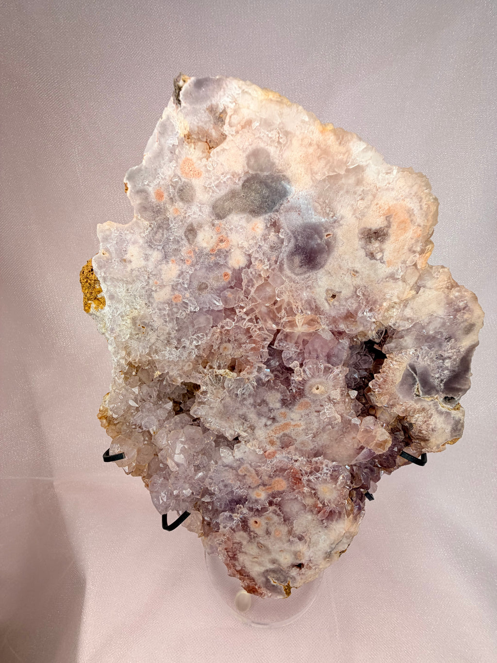 Pink Flower Amethyst Slab