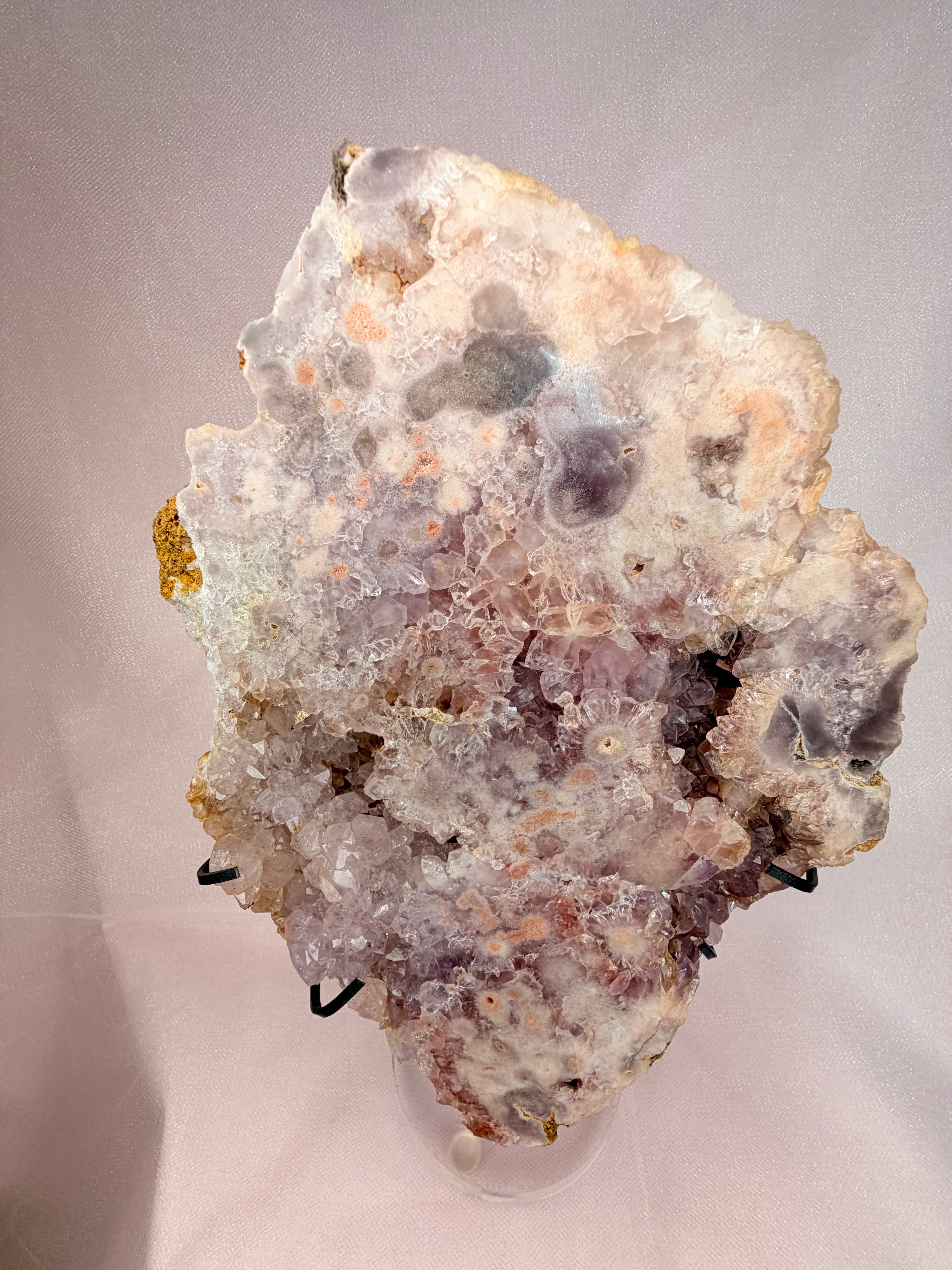 Pink Flower Amethyst Slab