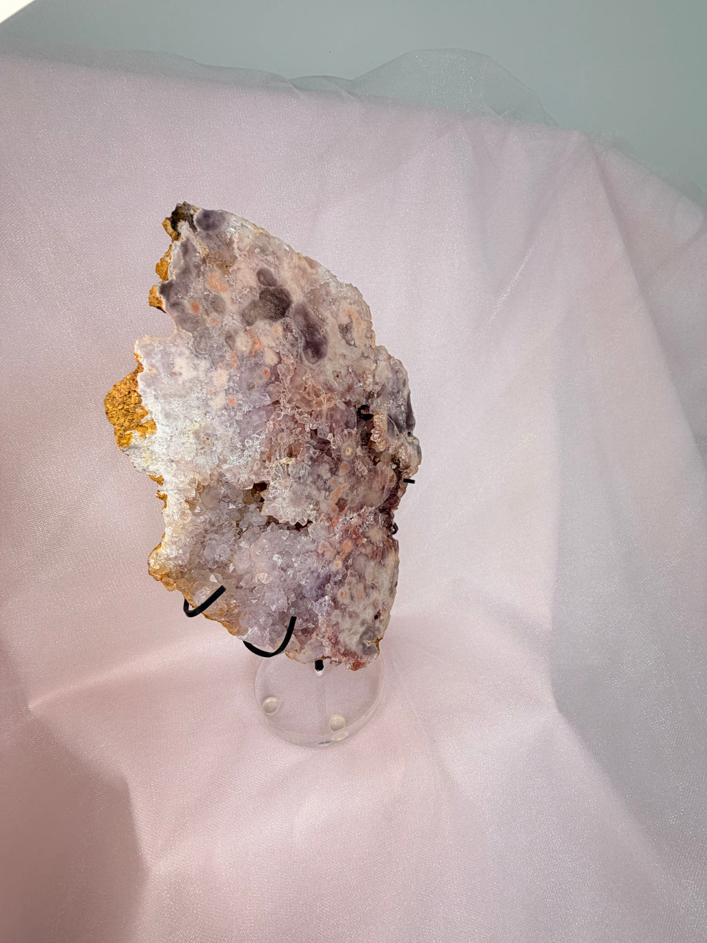 Pink Flower Amethyst Slab