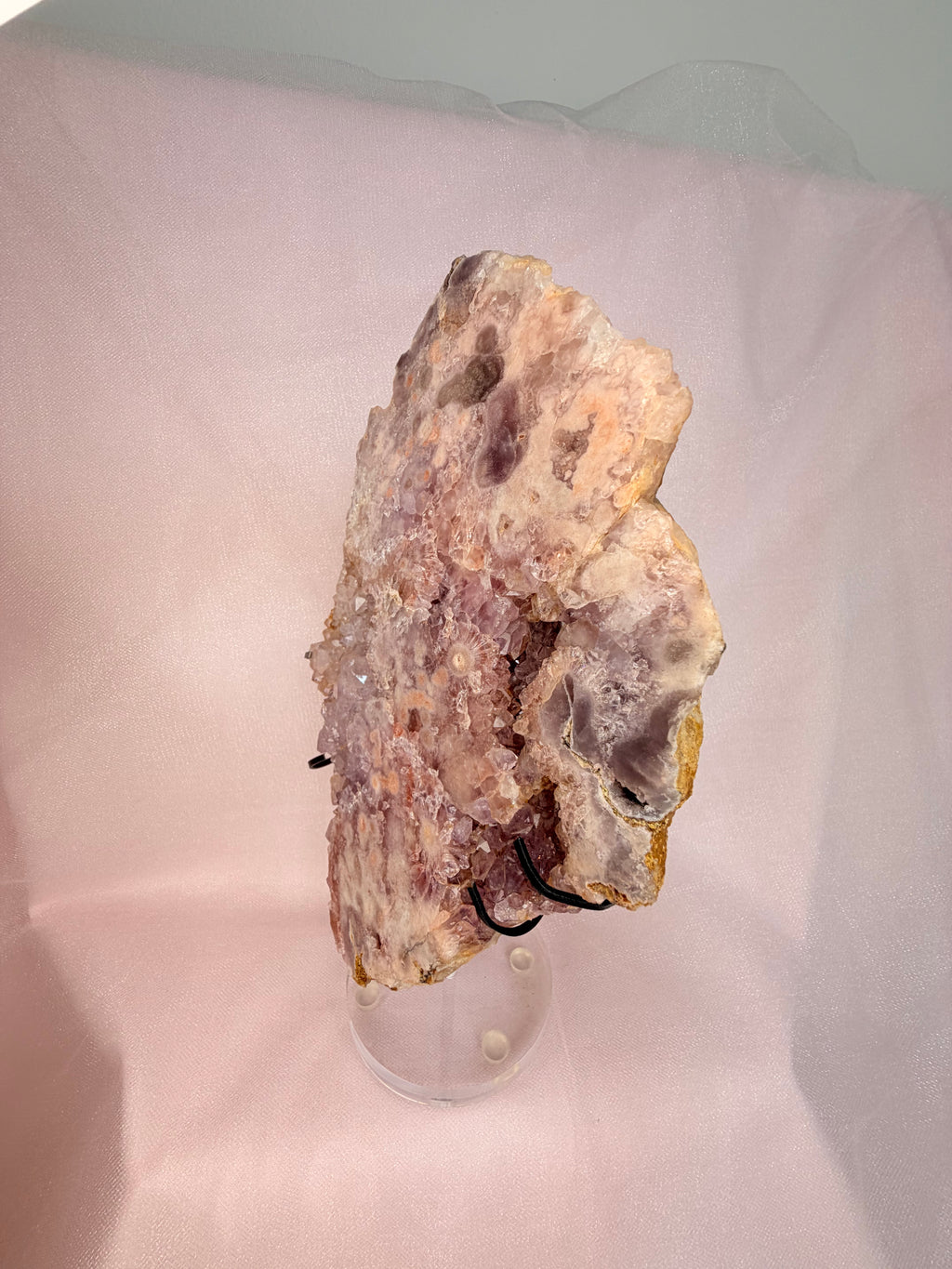 Pink Flower Amethyst Slab