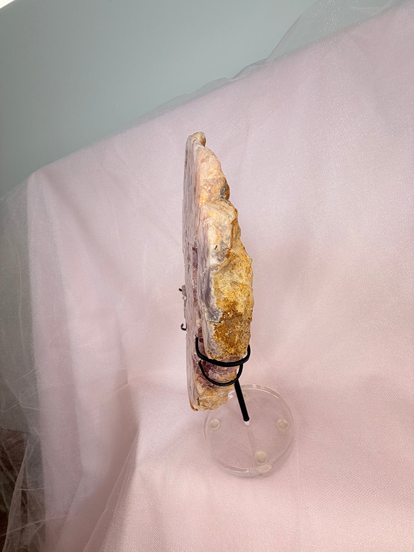 Pink Flower Amethyst Slab