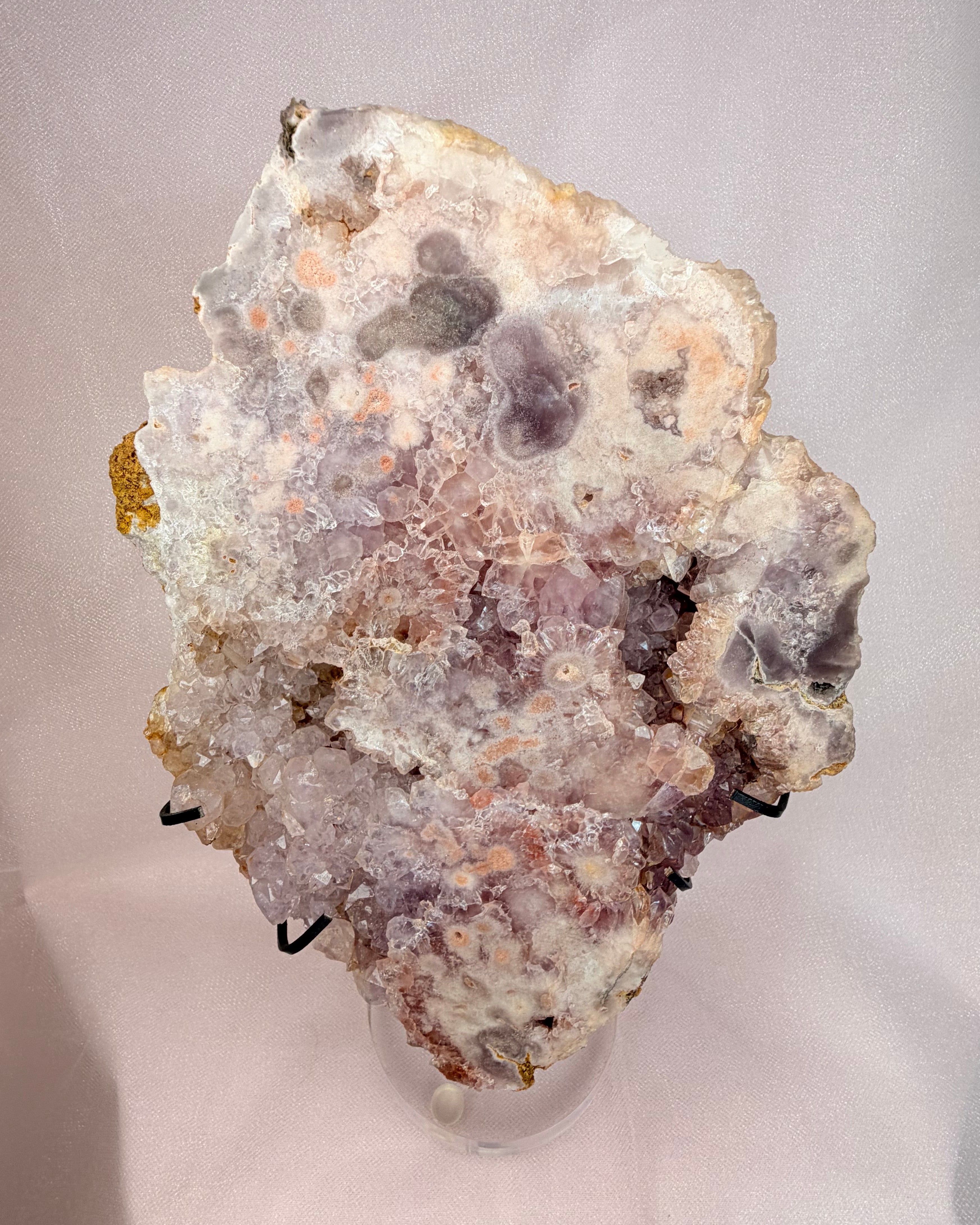 Pink Flower Amethyst Slab