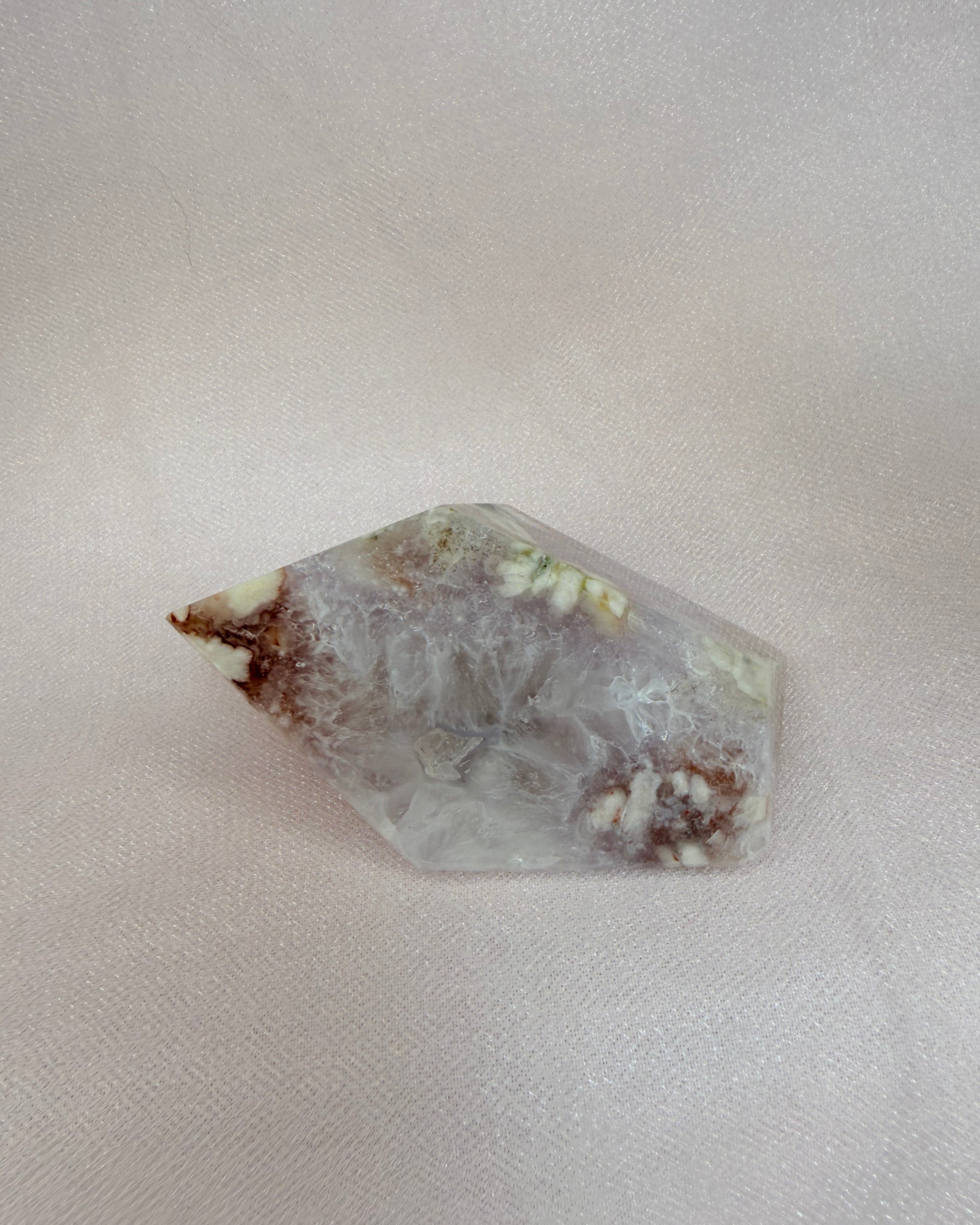 Carnelian Flower Amethyst Freeform