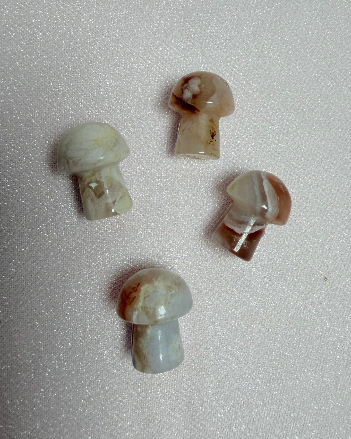 Flower Agate Mushroom Mini