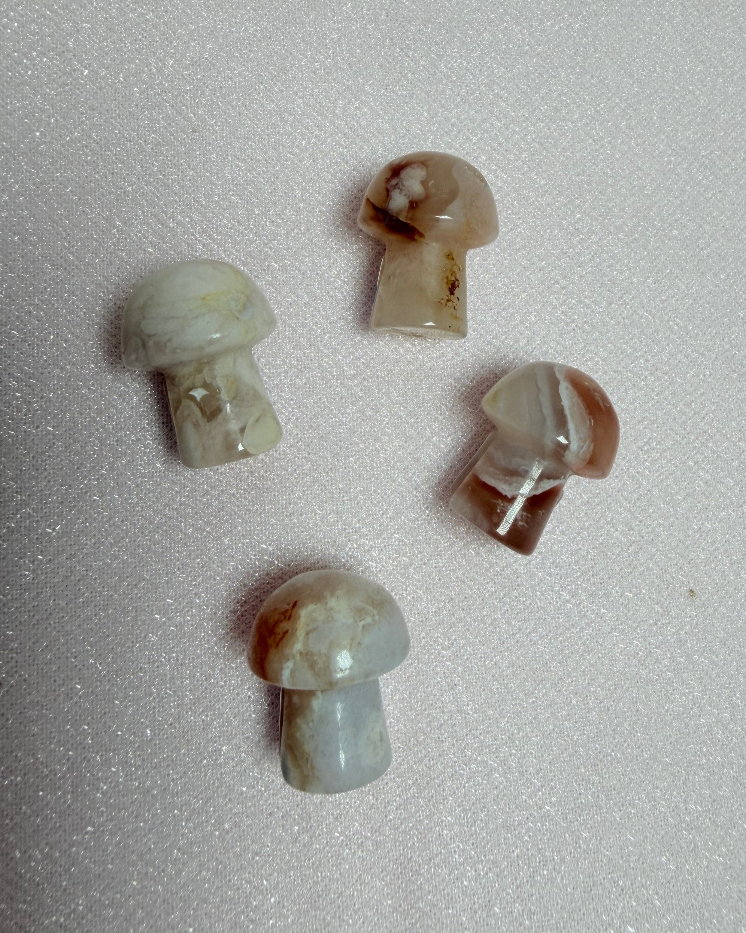 Flower Agate Mushroom Mini