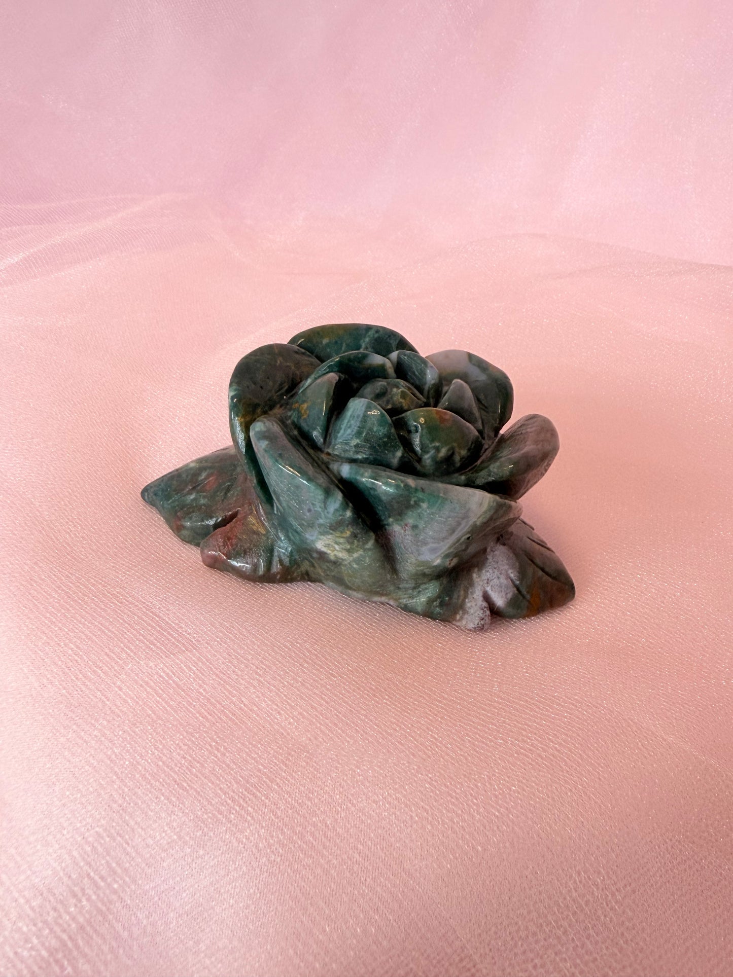 Ocean Jasper 3D flower on Stand