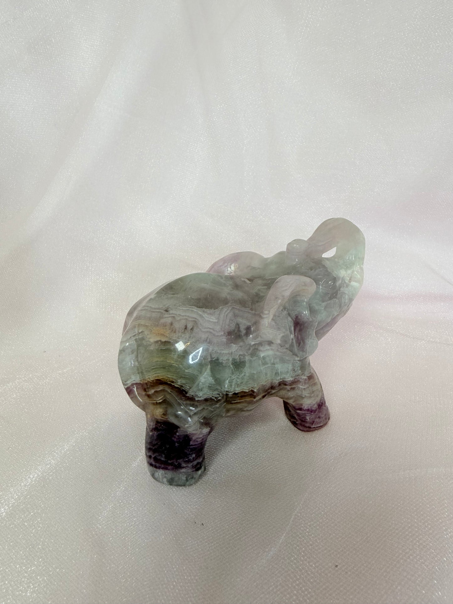 Craved Rainbow Flourite Elephant