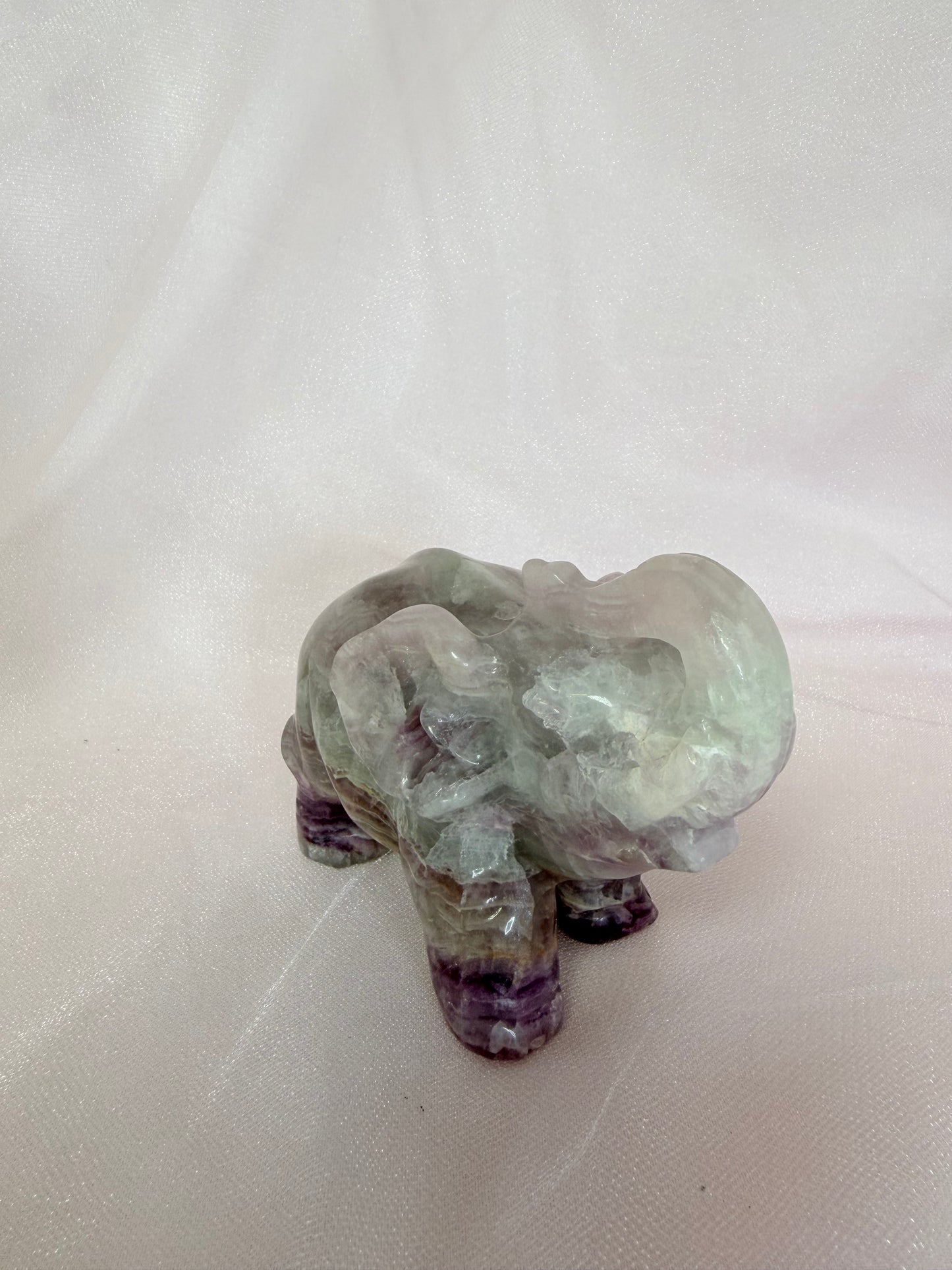 Craved Rainbow Flourite Elephant