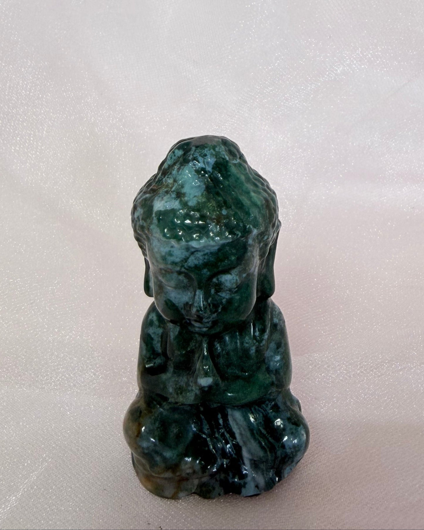 Carved Ocean Jasper Buddha