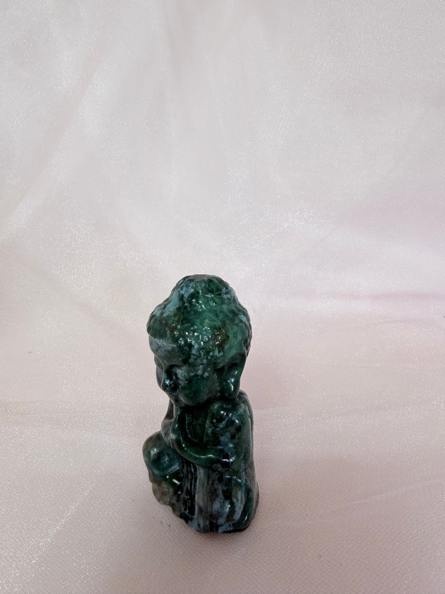 Carved Ocean Jasper Buddha