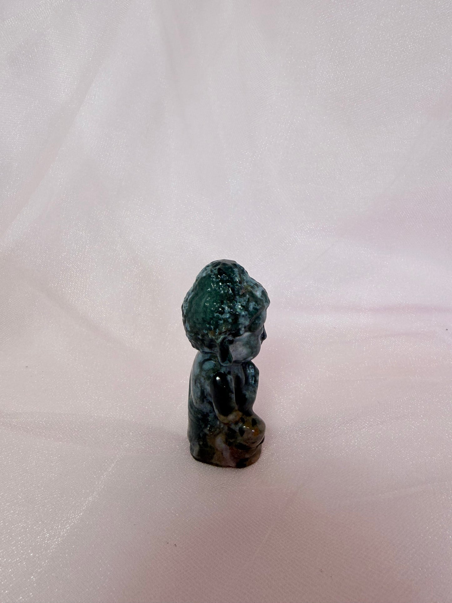Carved Ocean Jasper Buddha