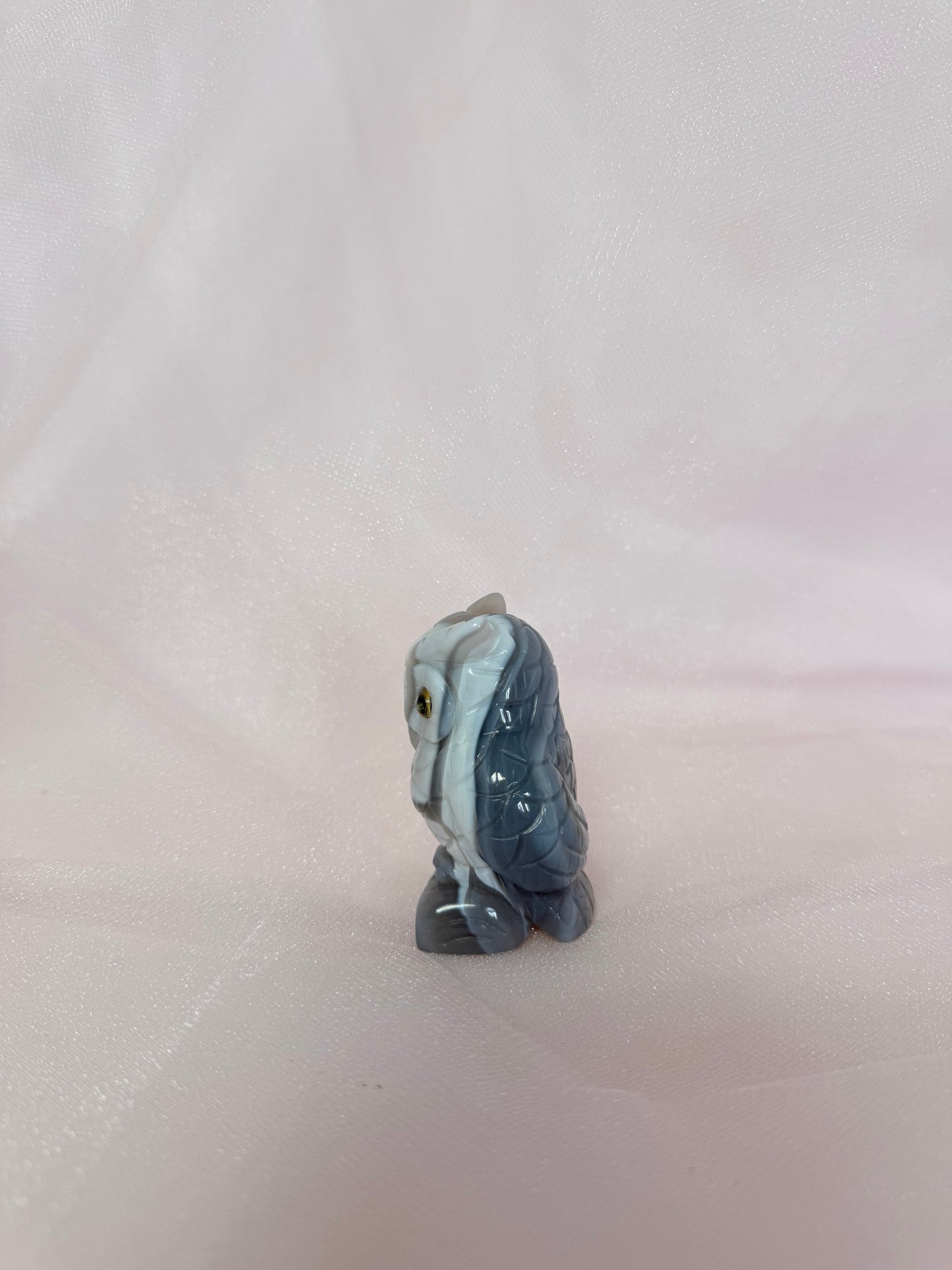 Carved Agate Owl