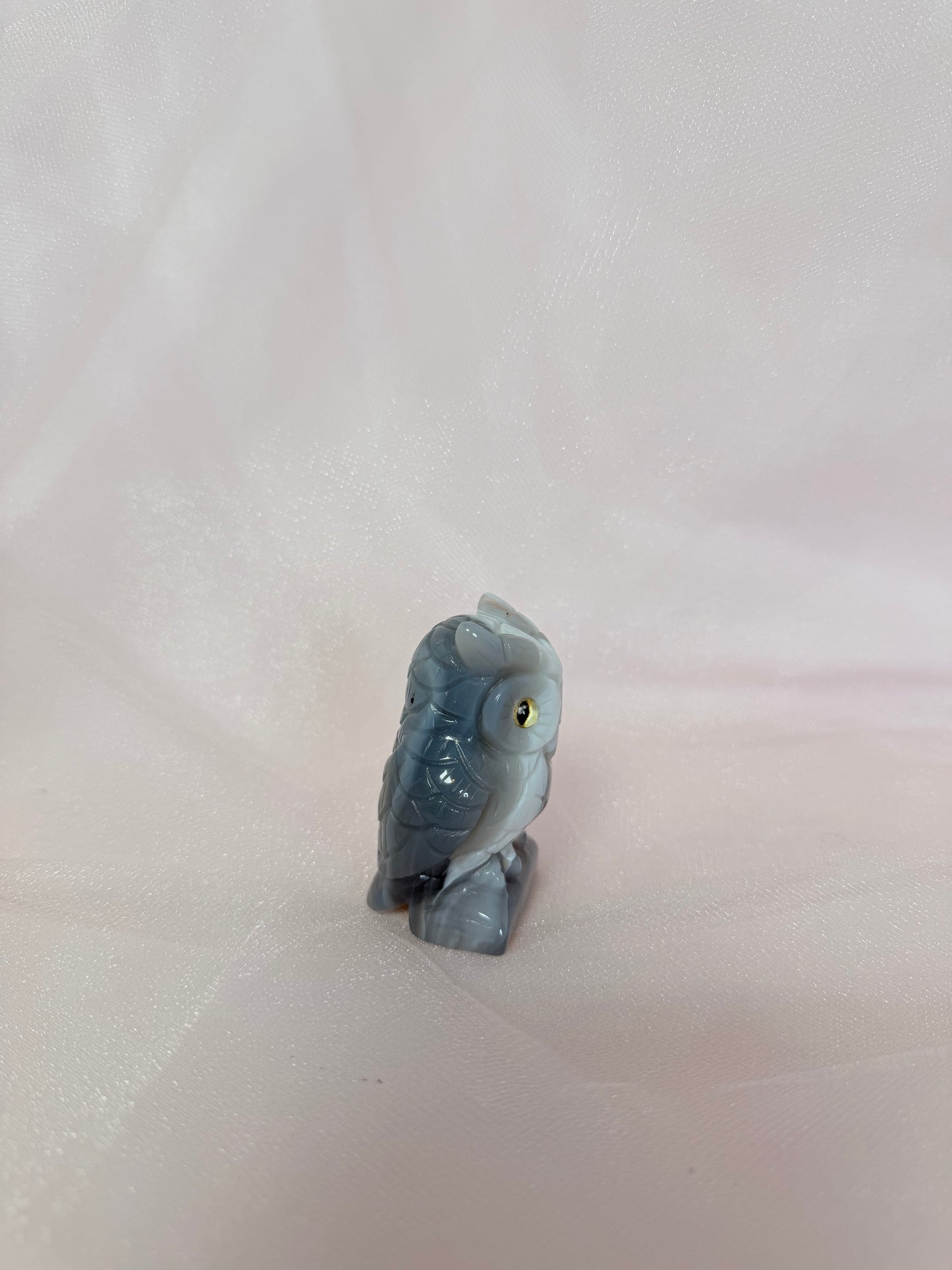Carved Agate Owl