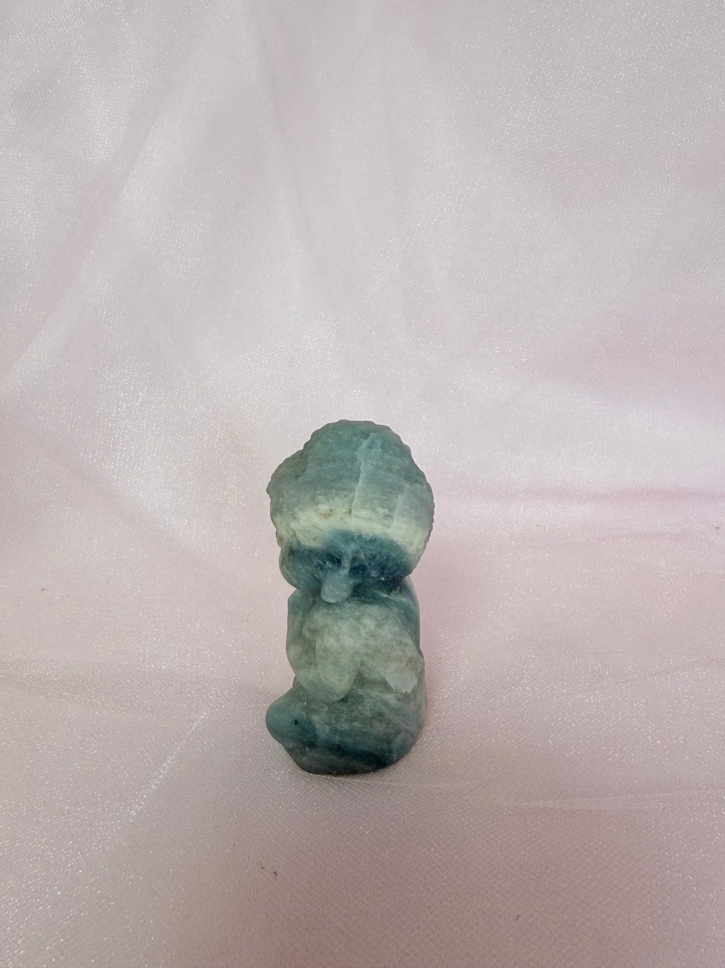 Carved Blue Opal Buddha