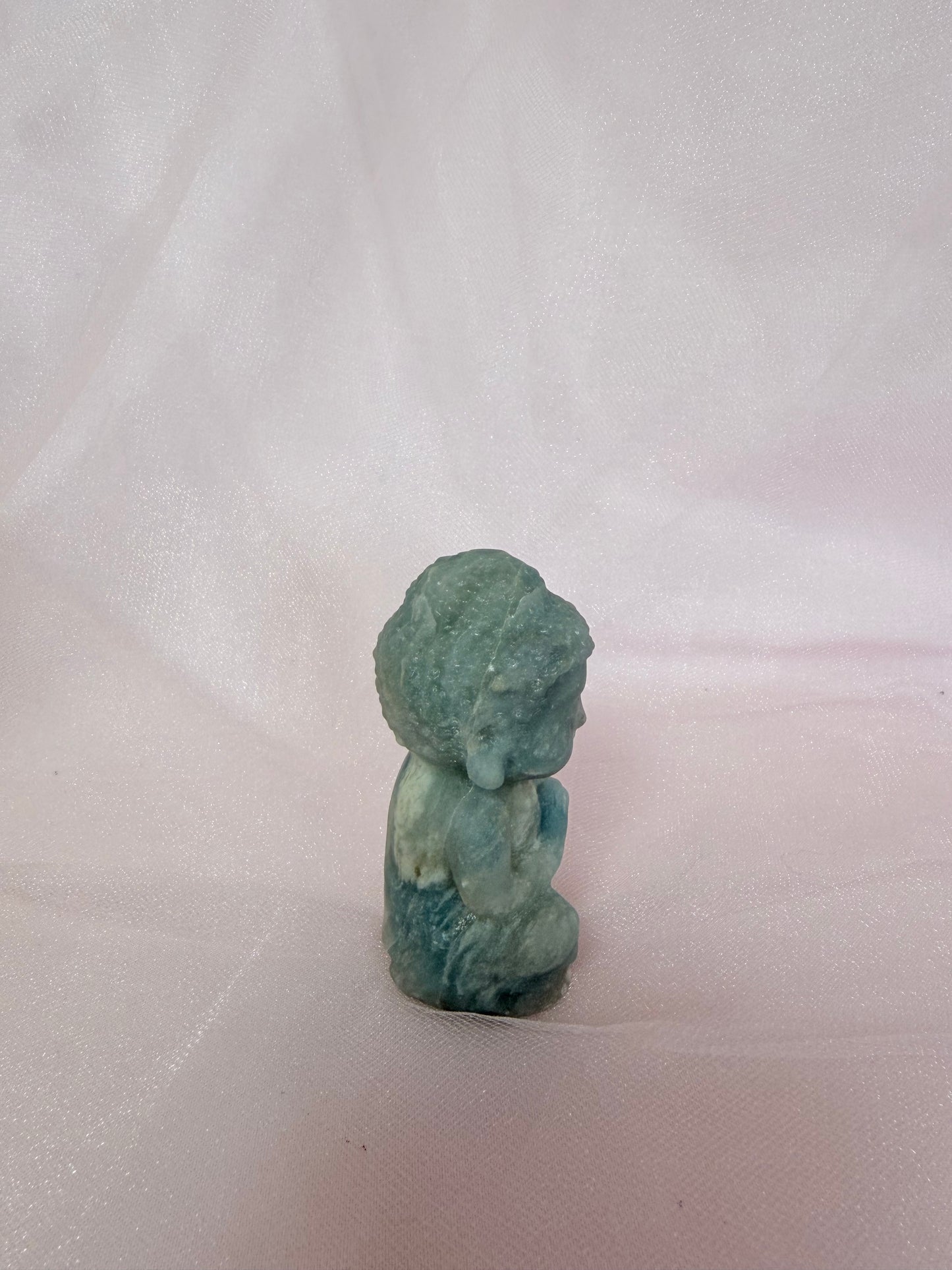 Carved Blue Opal Buddha
