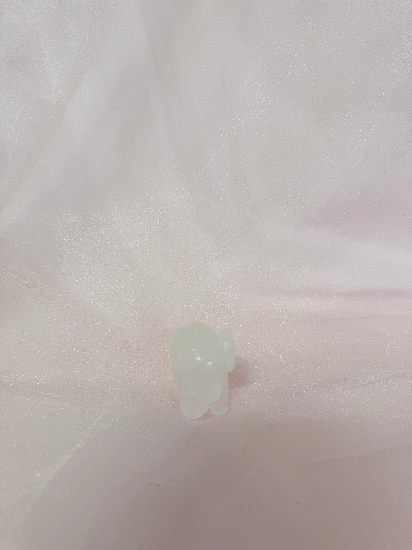Carved Clear Quartz Elephant