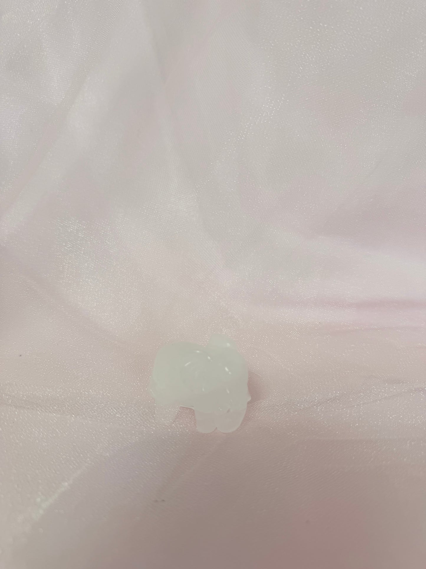 Carved Clear Quartz Elephant
