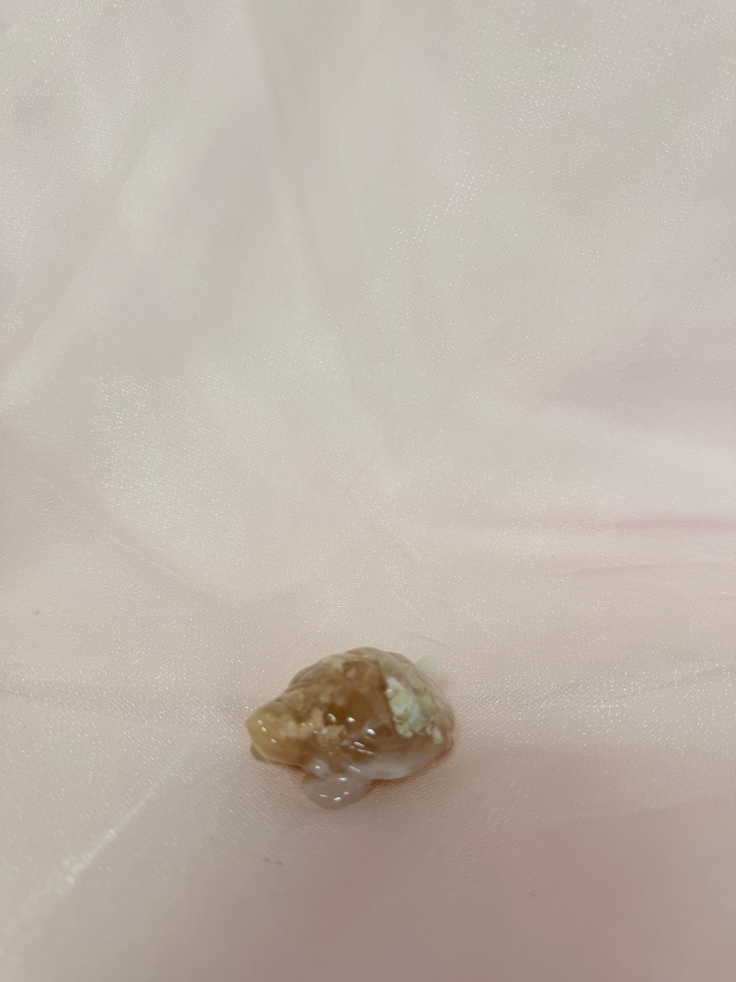 Flower Agate Turtle Carving