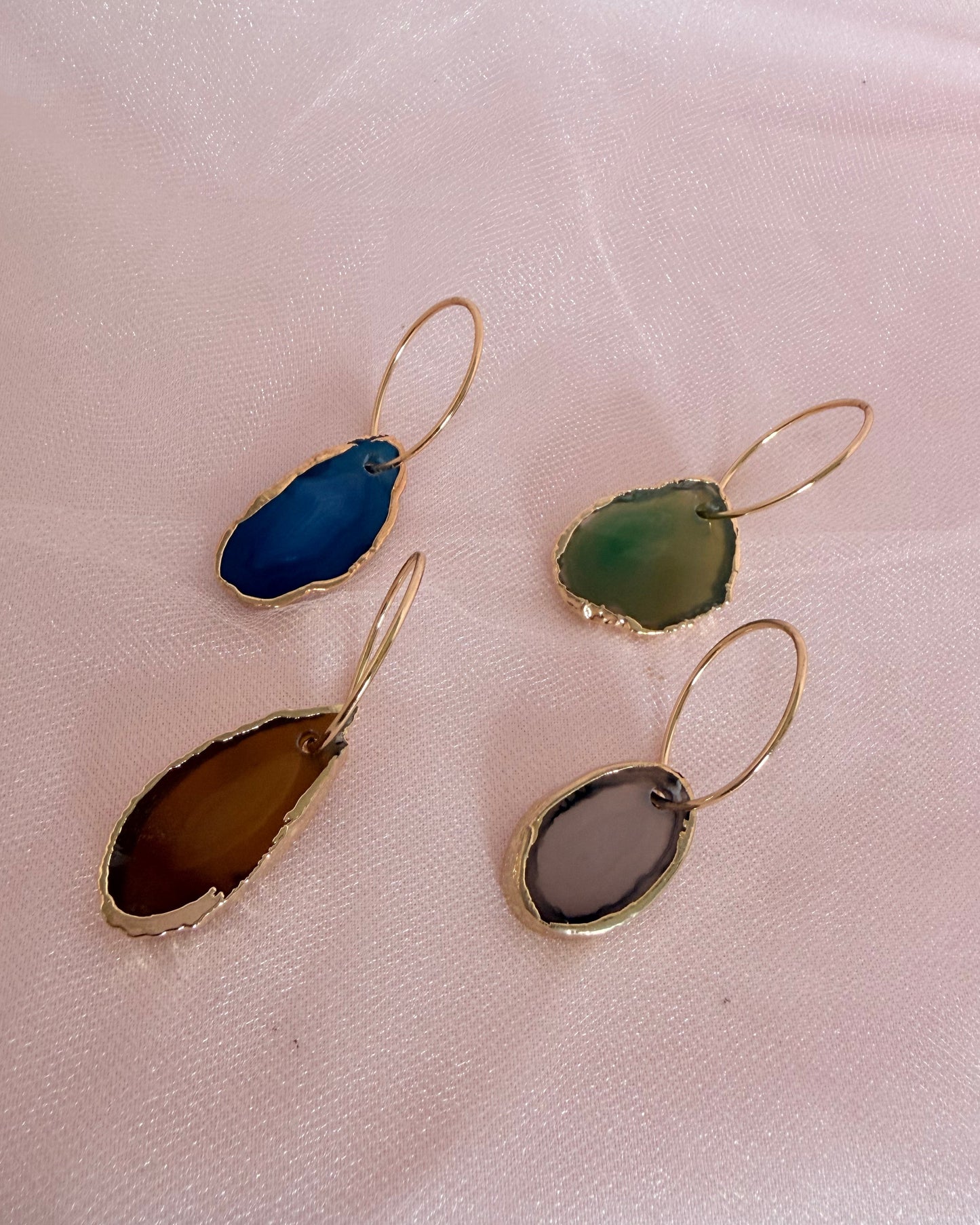 Agate Wine Glass Charms