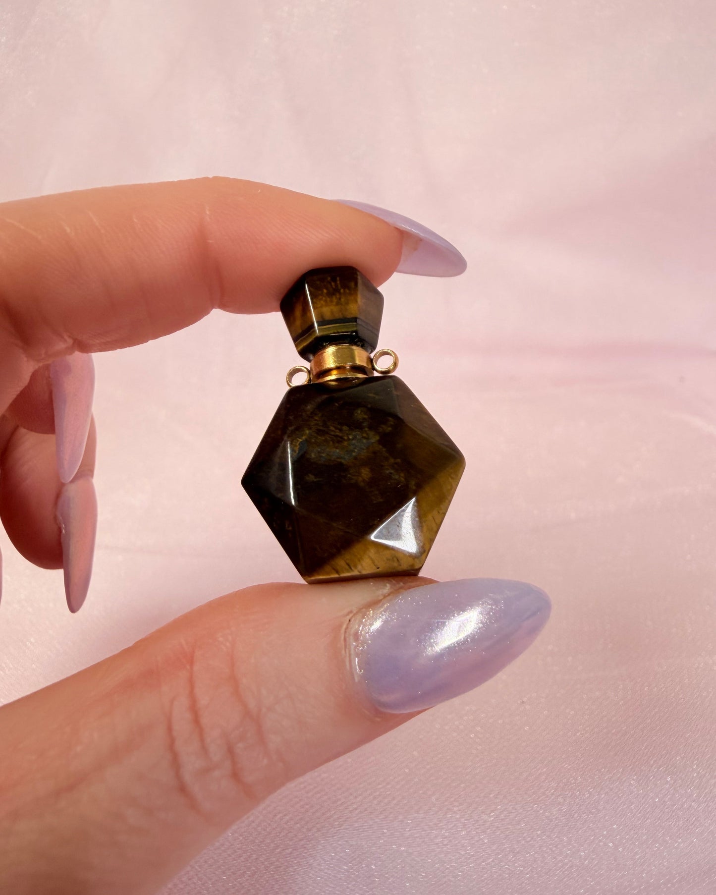 Tigers Eye Mini Perfume Bottle