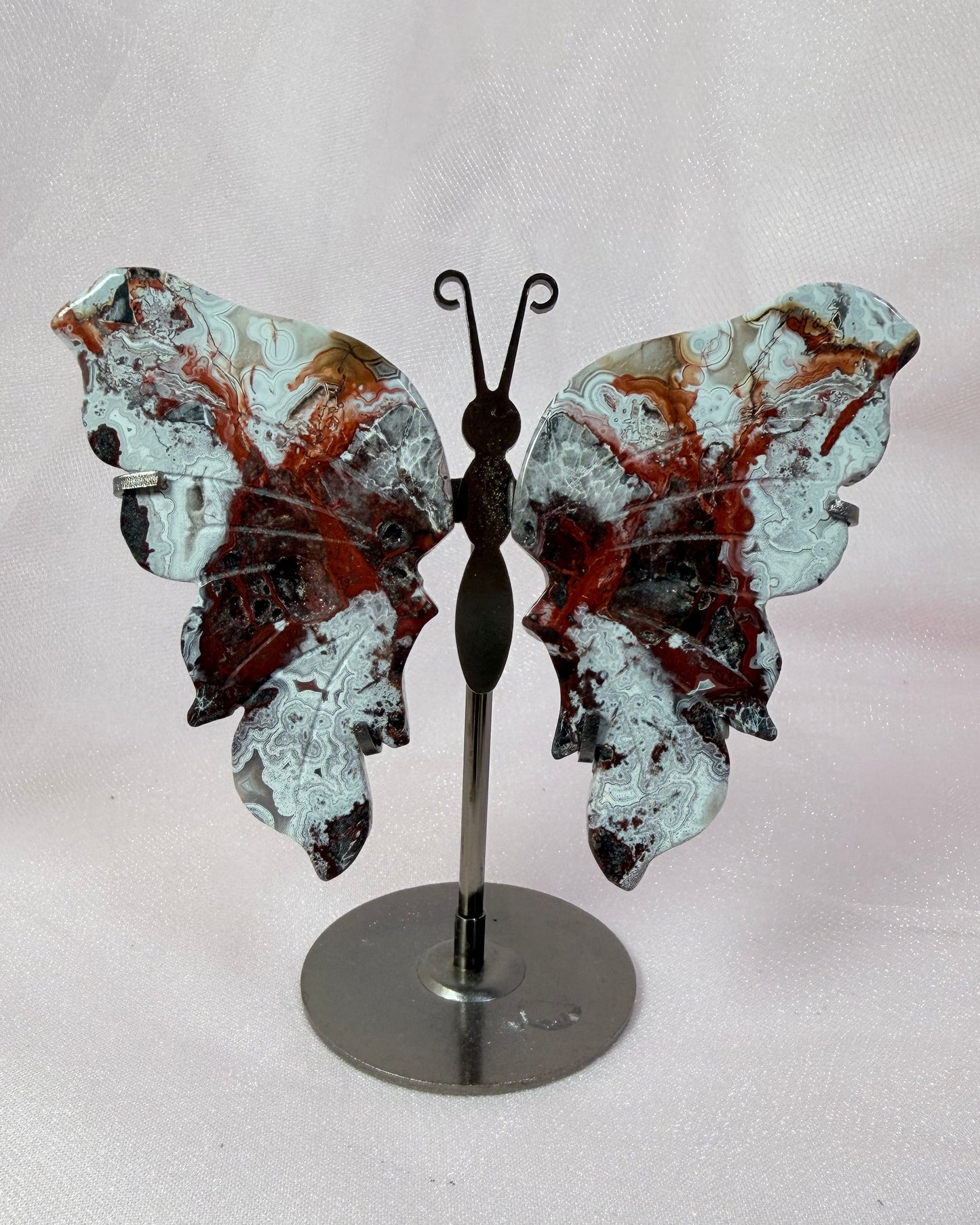 Mexican Agate Butterfly on Stand