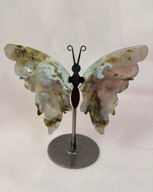 Agate Butterfly on Stand