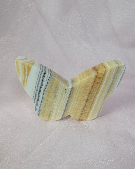 Carved Calcite Butterfly