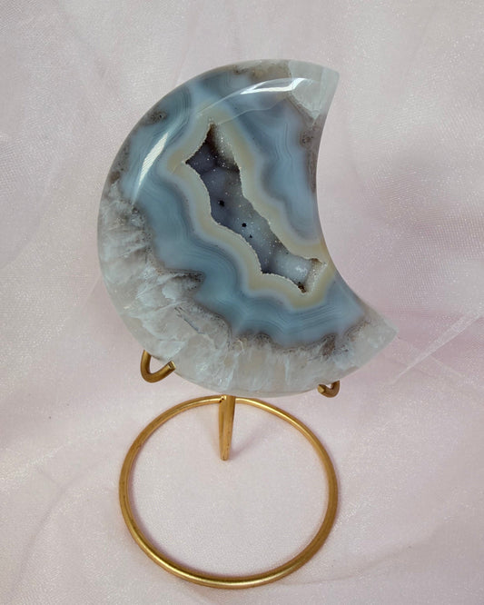 Agate Druzy Moon
