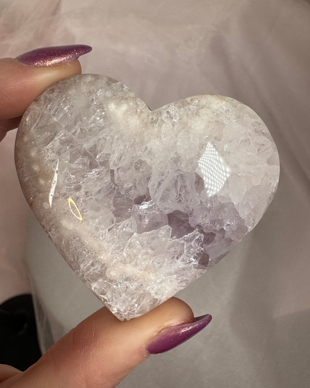 Flower Amethyst Heart