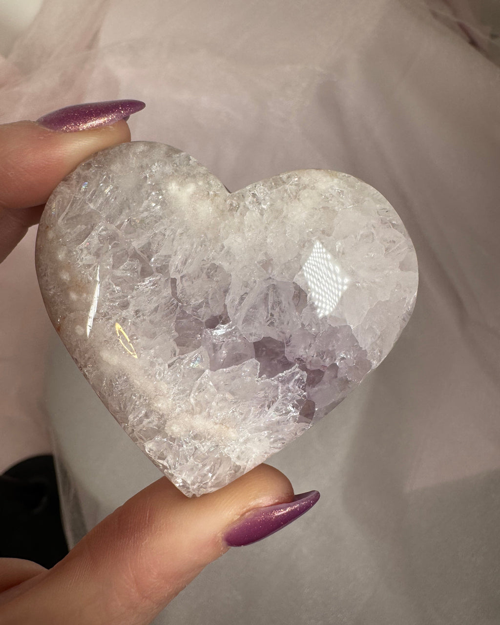 Flower Amethyst Heart