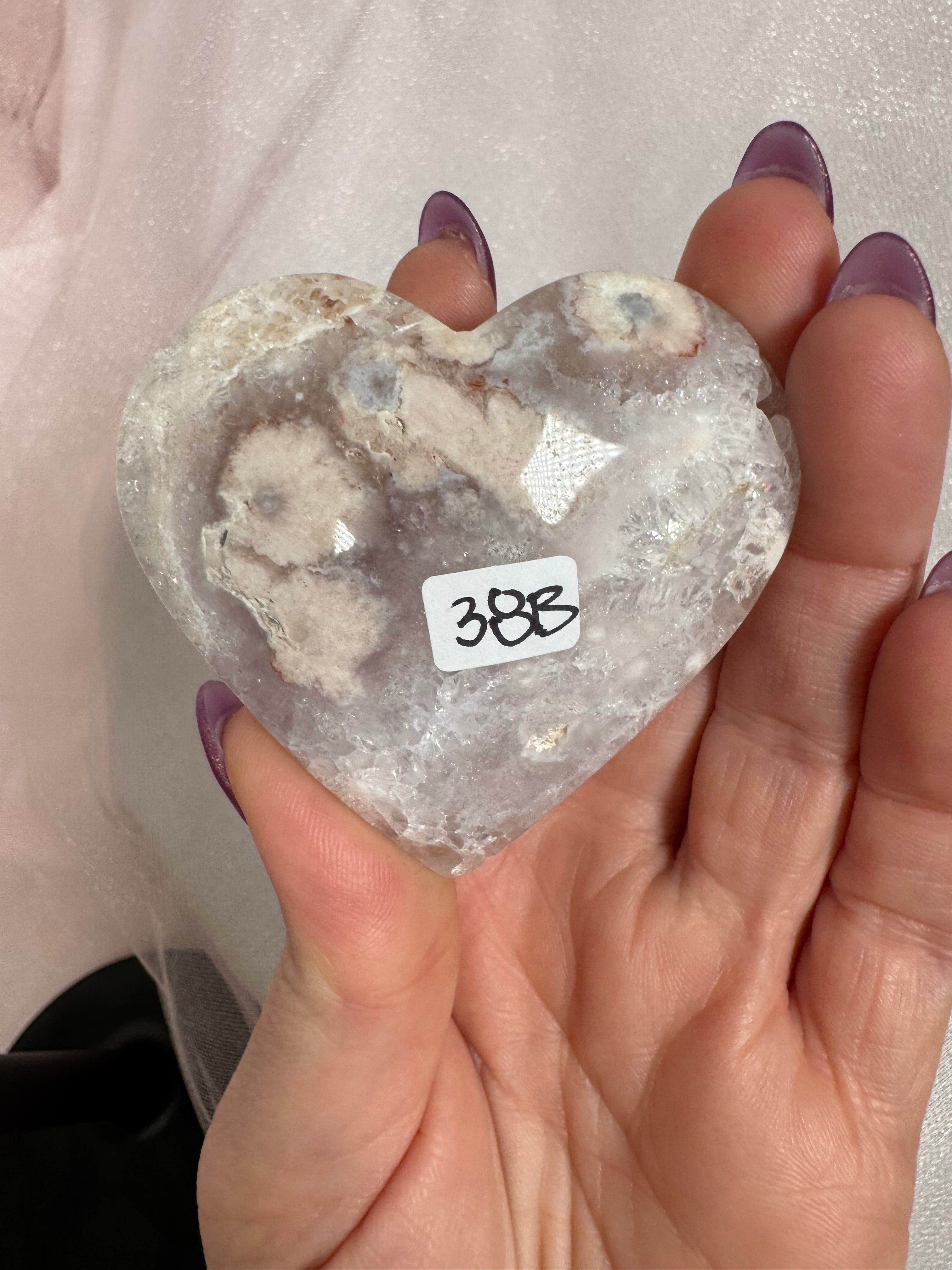 Flower Amethyst Heart